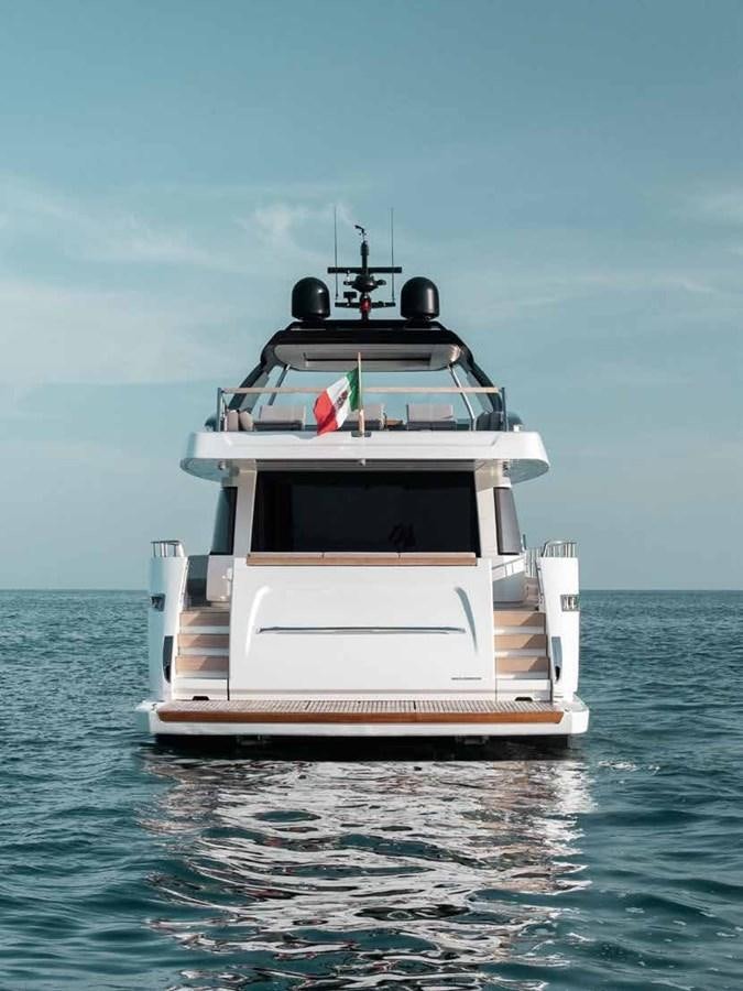 a boat in the water aboard 2017 SANLORENZO SL86 # 676 Yacht for Sale