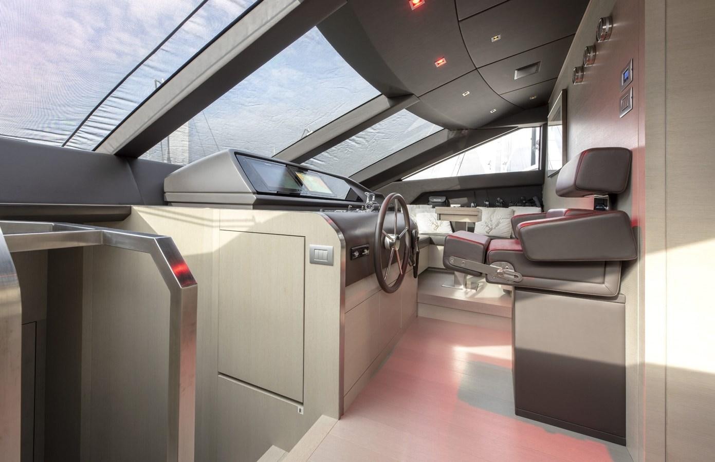 inside of a car aboard 2017 SANLORENZO SL86 # 676 Yacht for Sale