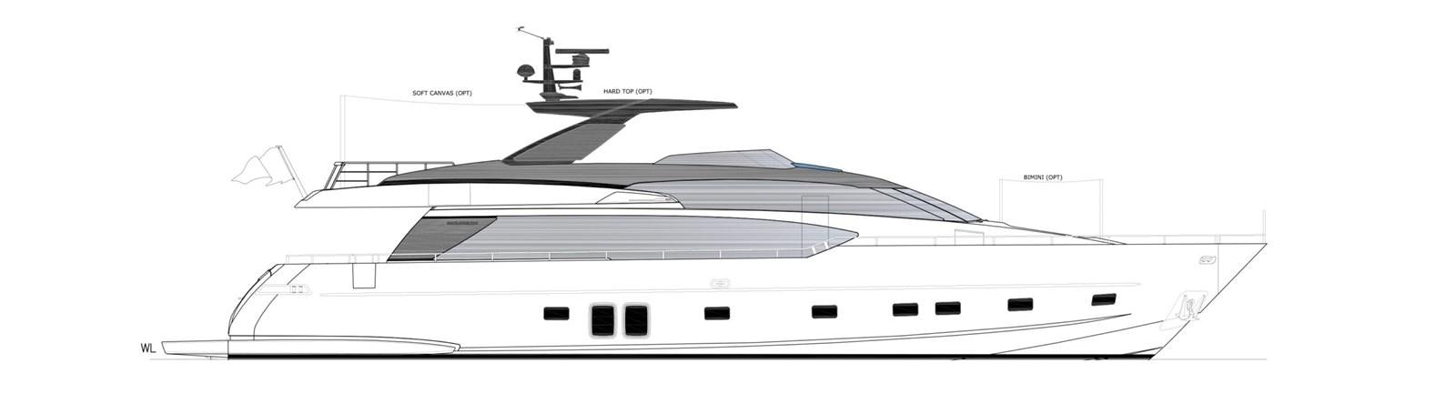 a close-up of a white boat aboard 2017 SANLORENZO SL86 # 676 Yacht for Sale