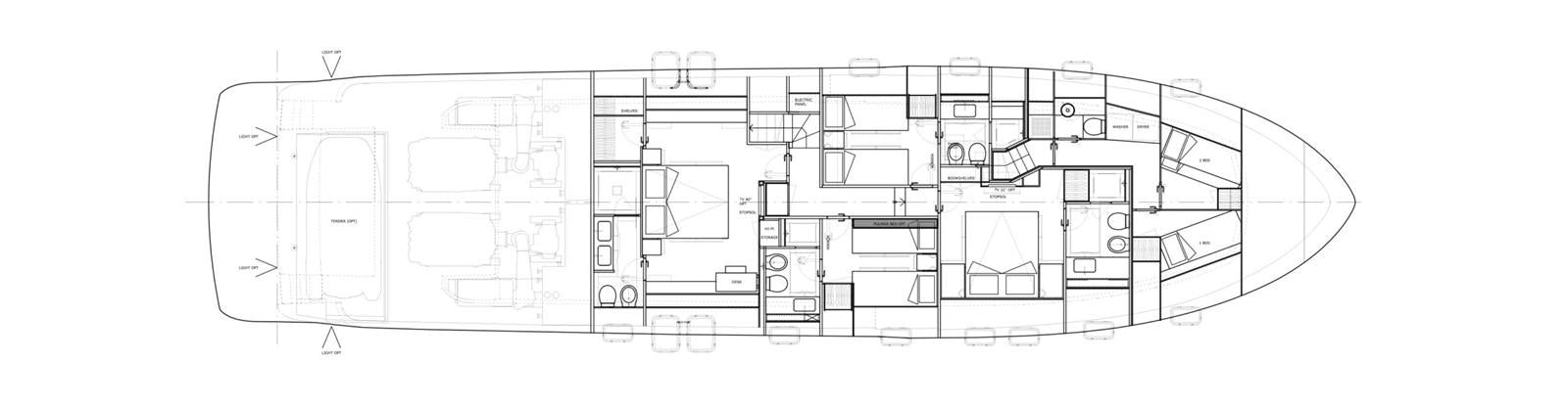 diagram, engineering drawing aboard 2017 SANLORENZO SL86 # 676 Yacht for Sale