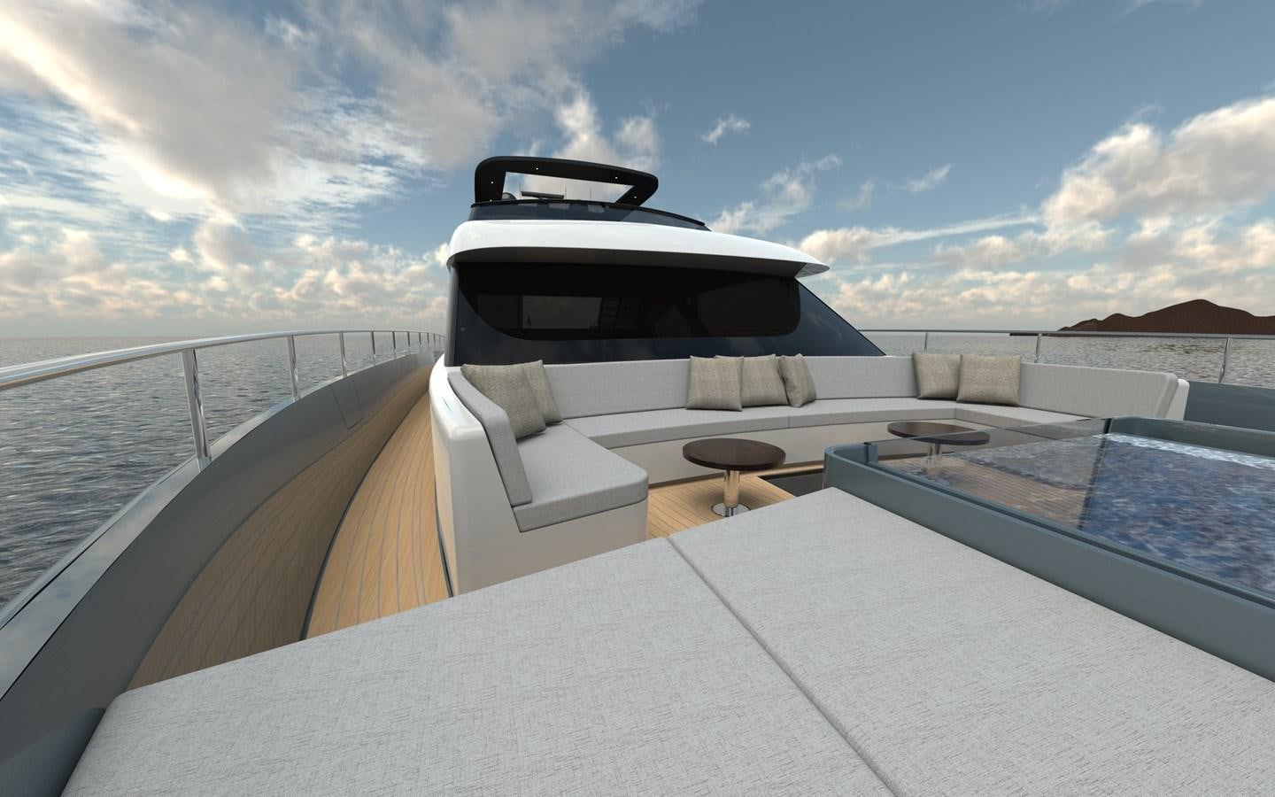 a boat on a boat aboard ST-BARTH 85 FLY Yacht for Sale