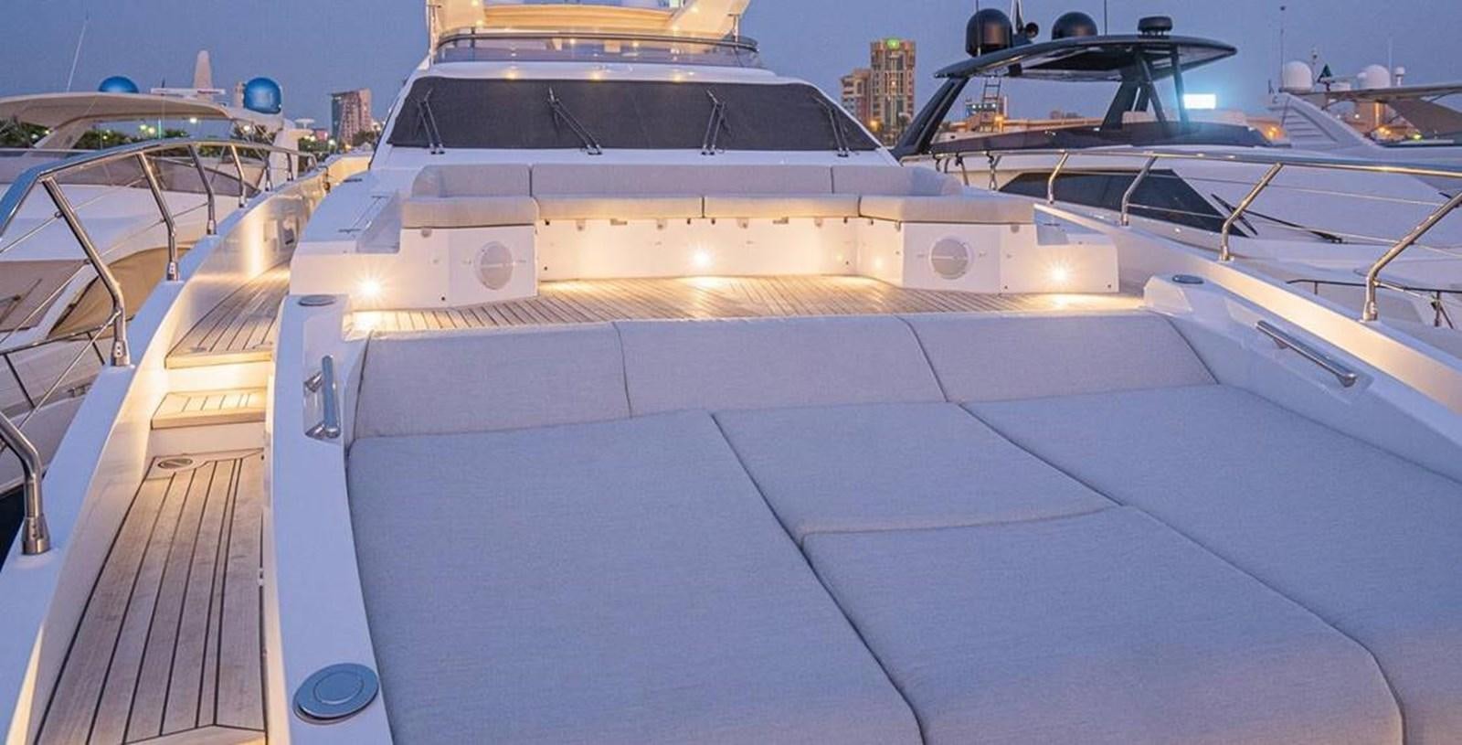 a boat with a deck aboard LULWA Yacht for Sale