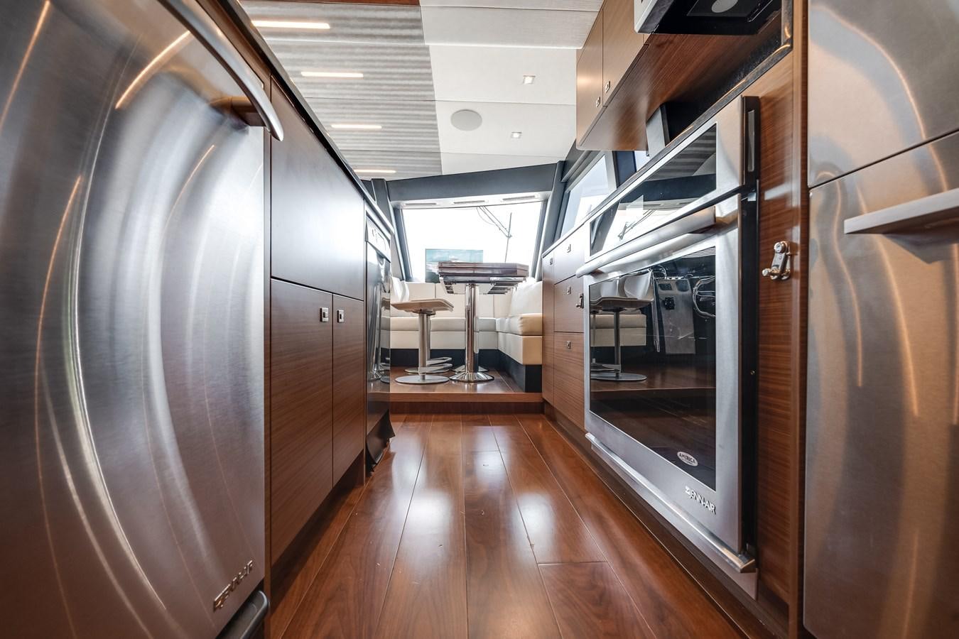 a room with a large closet aboard 2018 OCEAN ALEXANDER 70E TIRESUM Yacht for Sale