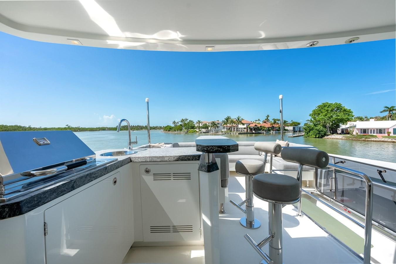 a boat on the water aboard 2018 OCEAN ALEXANDER 70E TIRESUM Yacht for Sale