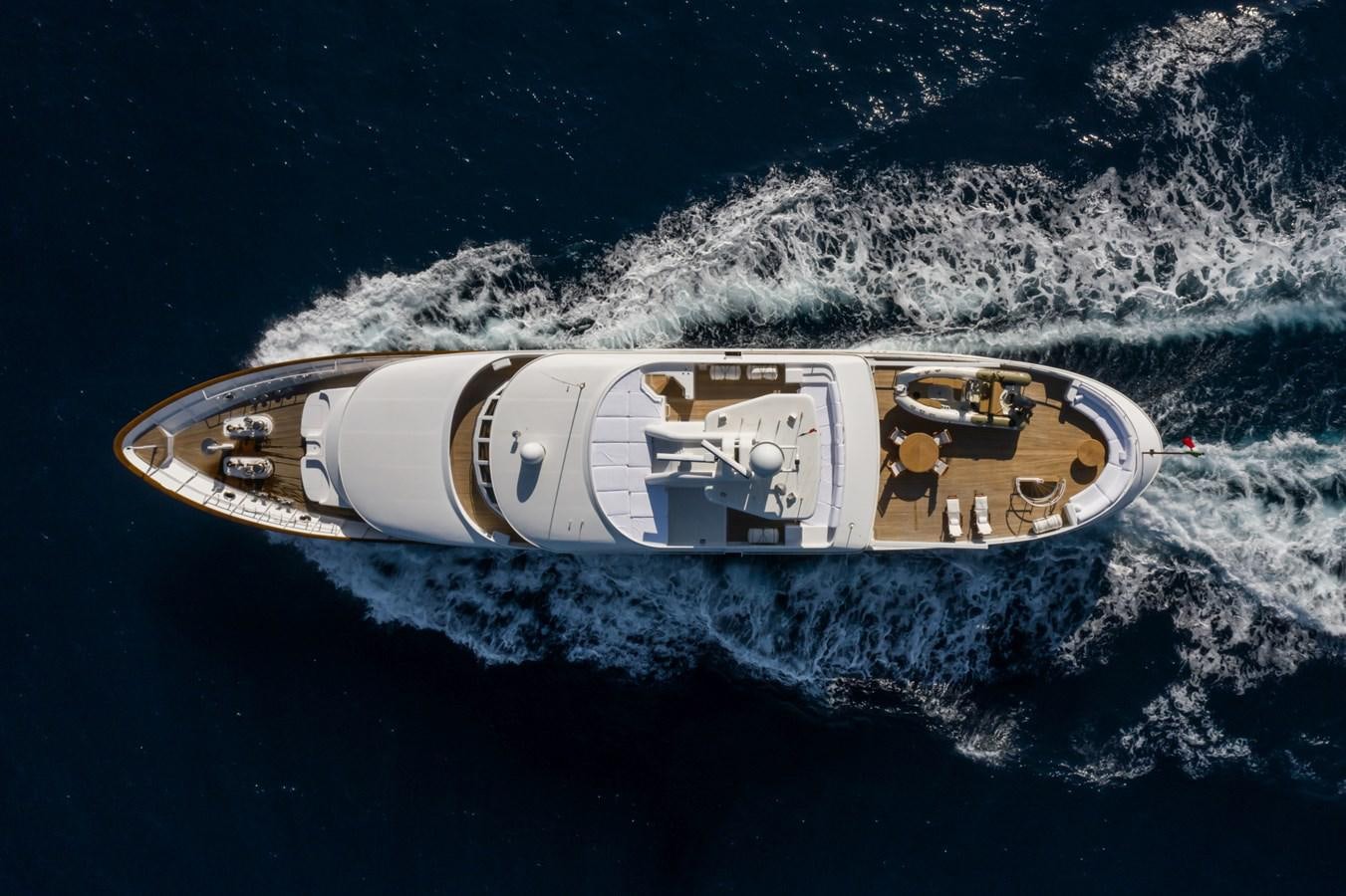 a gold and silver metal object on a surface with white powder aboard SHEERGOLD Yacht for Sale