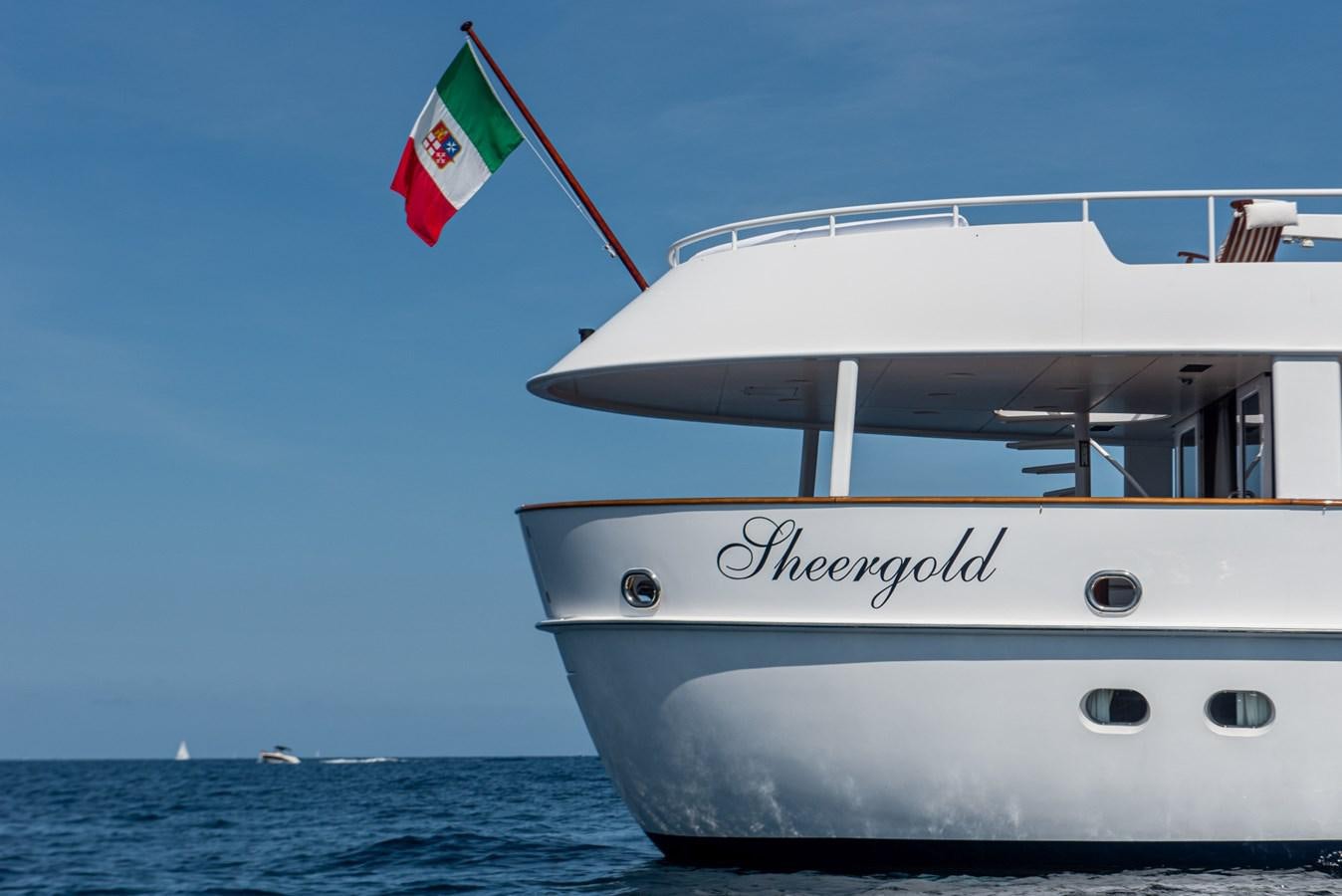 a boat on the water aboard SHEERGOLD Yacht for Sale