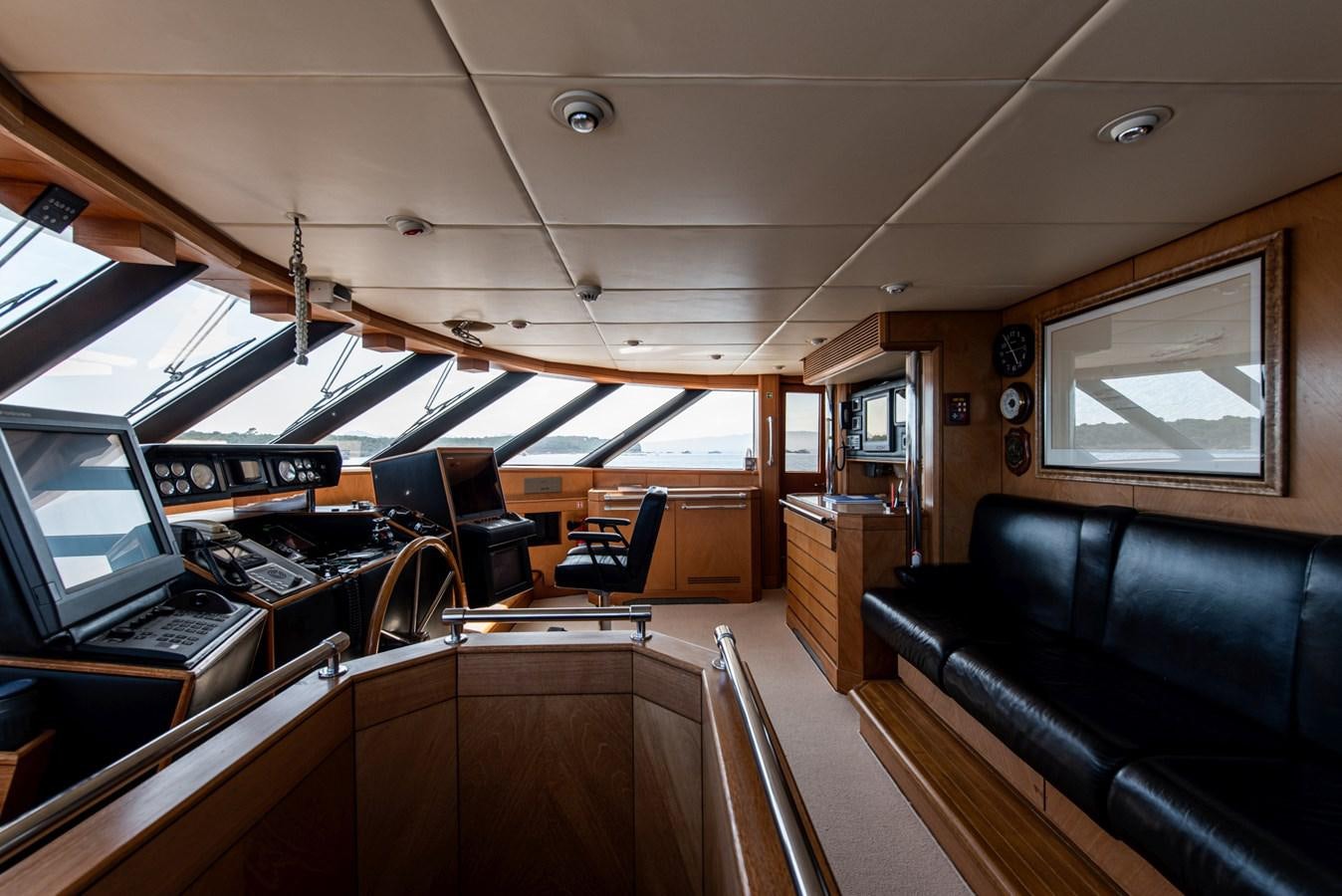 inside of a vehicle aboard SHEERGOLD Yacht for Sale