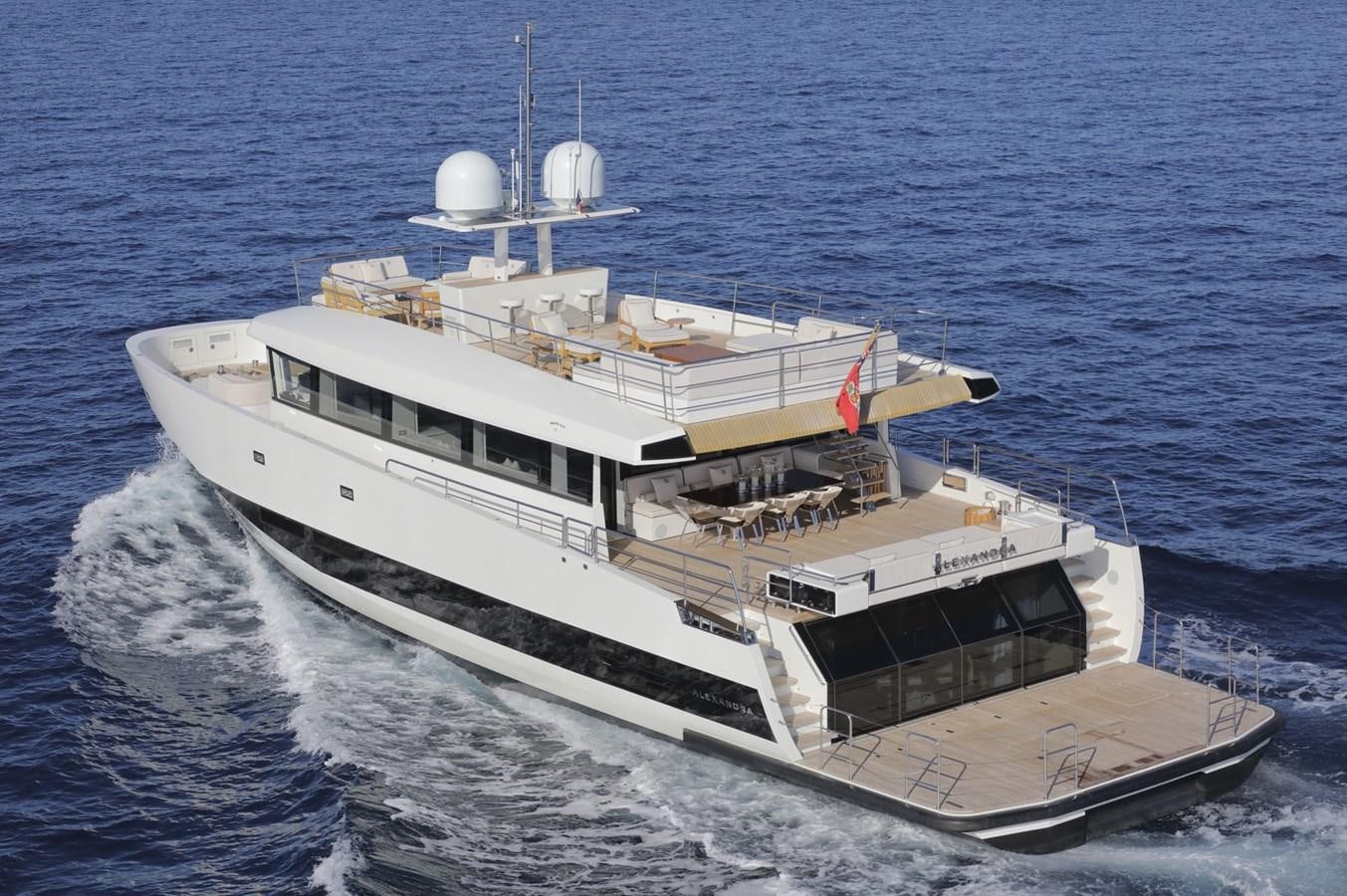 a ship on the water aboard ALEXANDRA Yacht for Sale