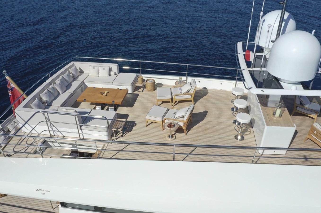 a large white boat with a large white object on it aboard ALEXANDRA Yacht for Sale