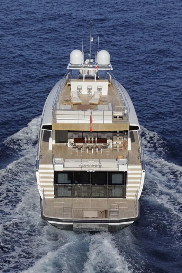 a ship on the water aboard ALEXANDRA Yacht for Sale