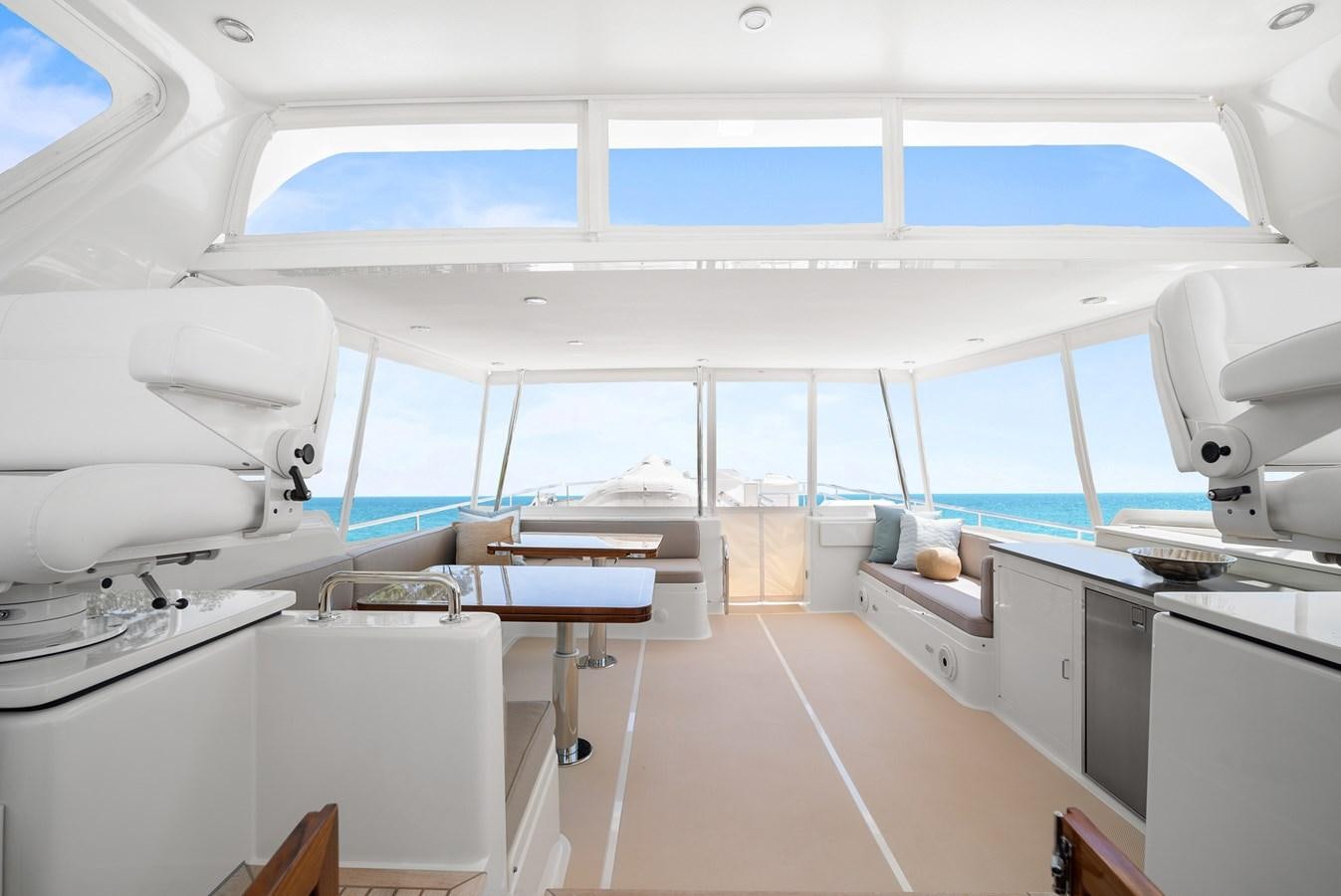inside of a space ship aboard FLEMING 78 - CLASSIC FLYBRIDGE Yacht for Sale