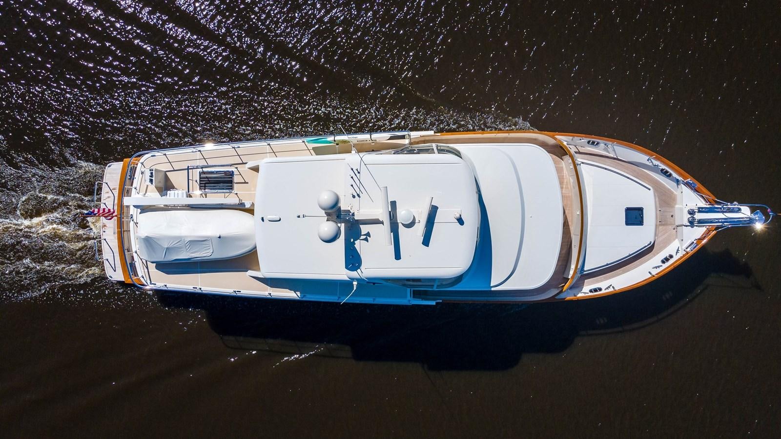 a boat on the water aboard FLEMING 78 - CLASSIC FLYBRIDGE Yacht for Sale