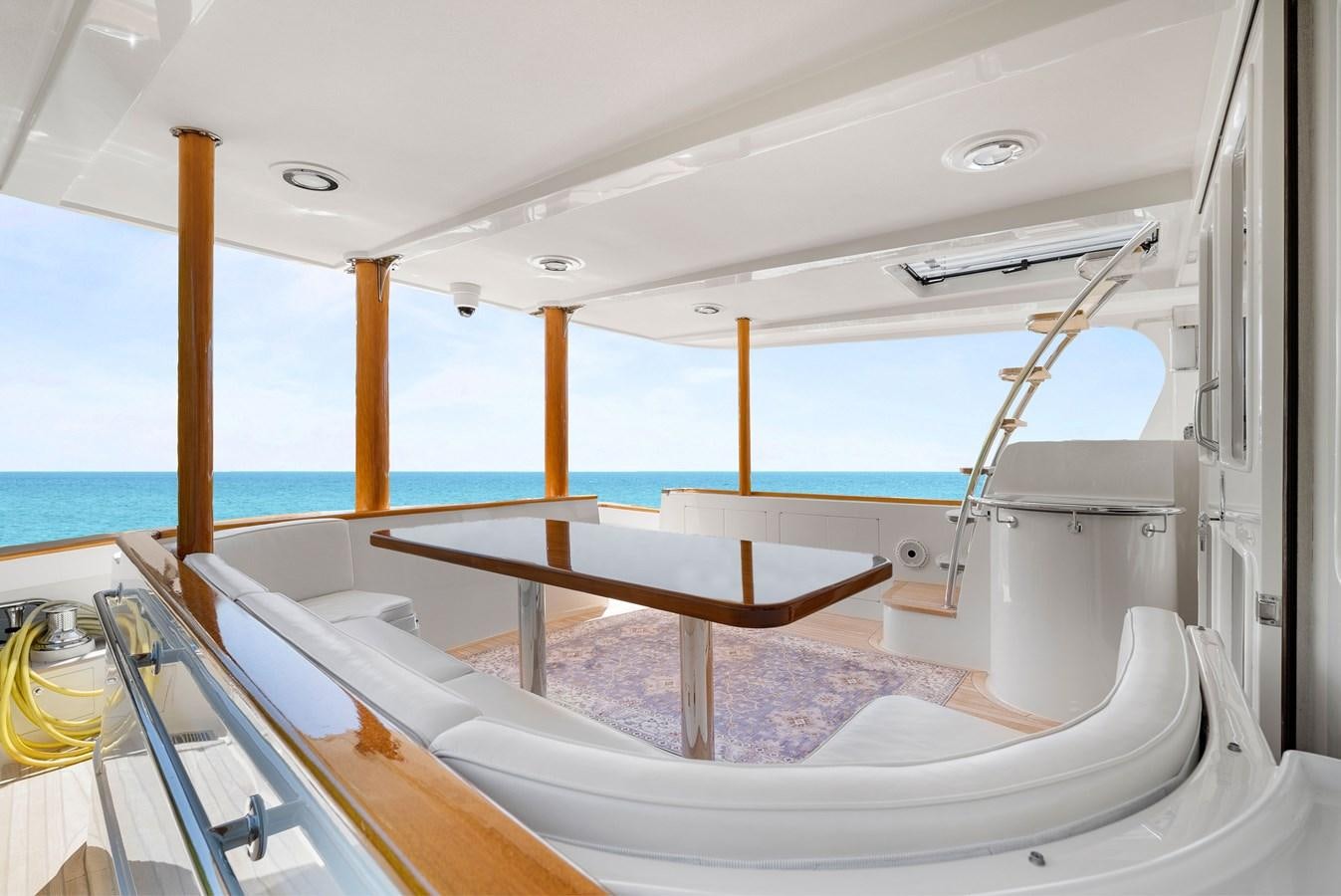 a boat on the water aboard FLEMING 78 - CLASSIC FLYBRIDGE Yacht for Sale