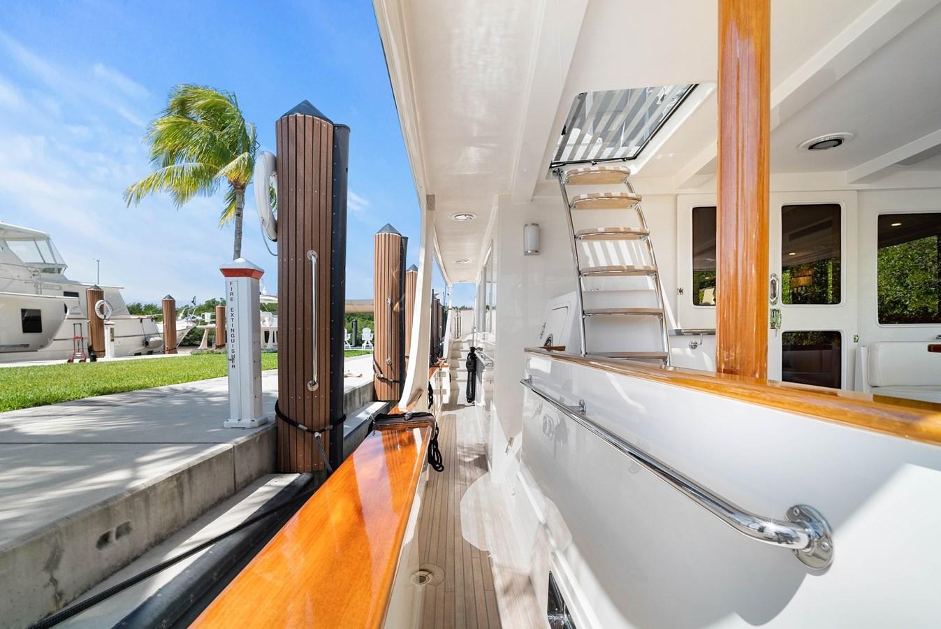 a boat on the water aboard FLEMING 78 - CLASSIC FLYBRIDGE Yacht for Sale