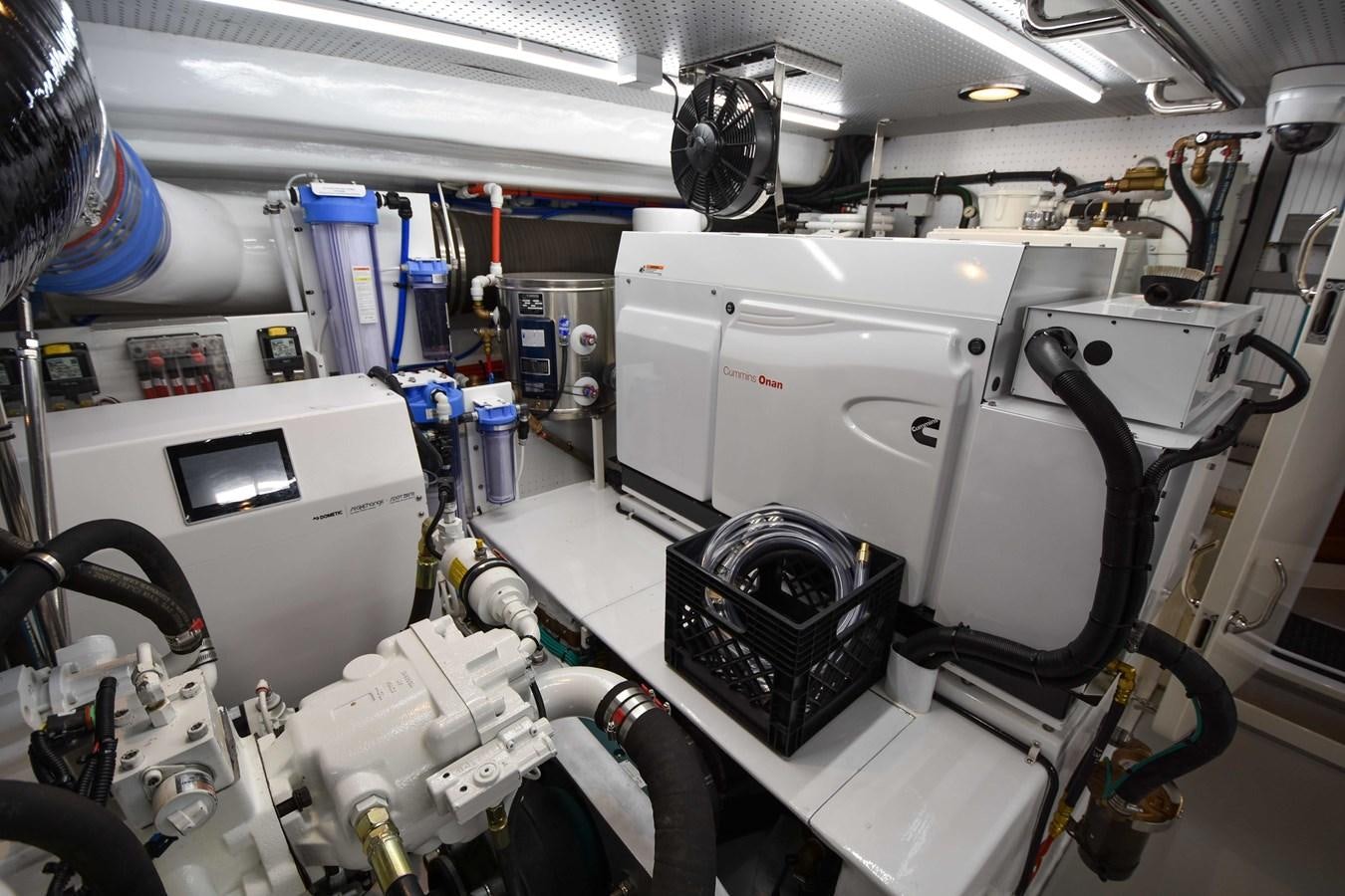 a room with machinery and equipment aboard FLEMING 78 - CLASSIC FLYBRIDGE Yacht for Sale