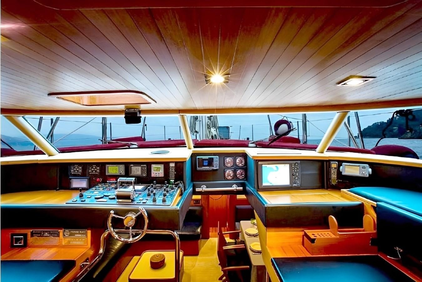 inside of a vehicle aboard ELETTRA Yacht for Sale