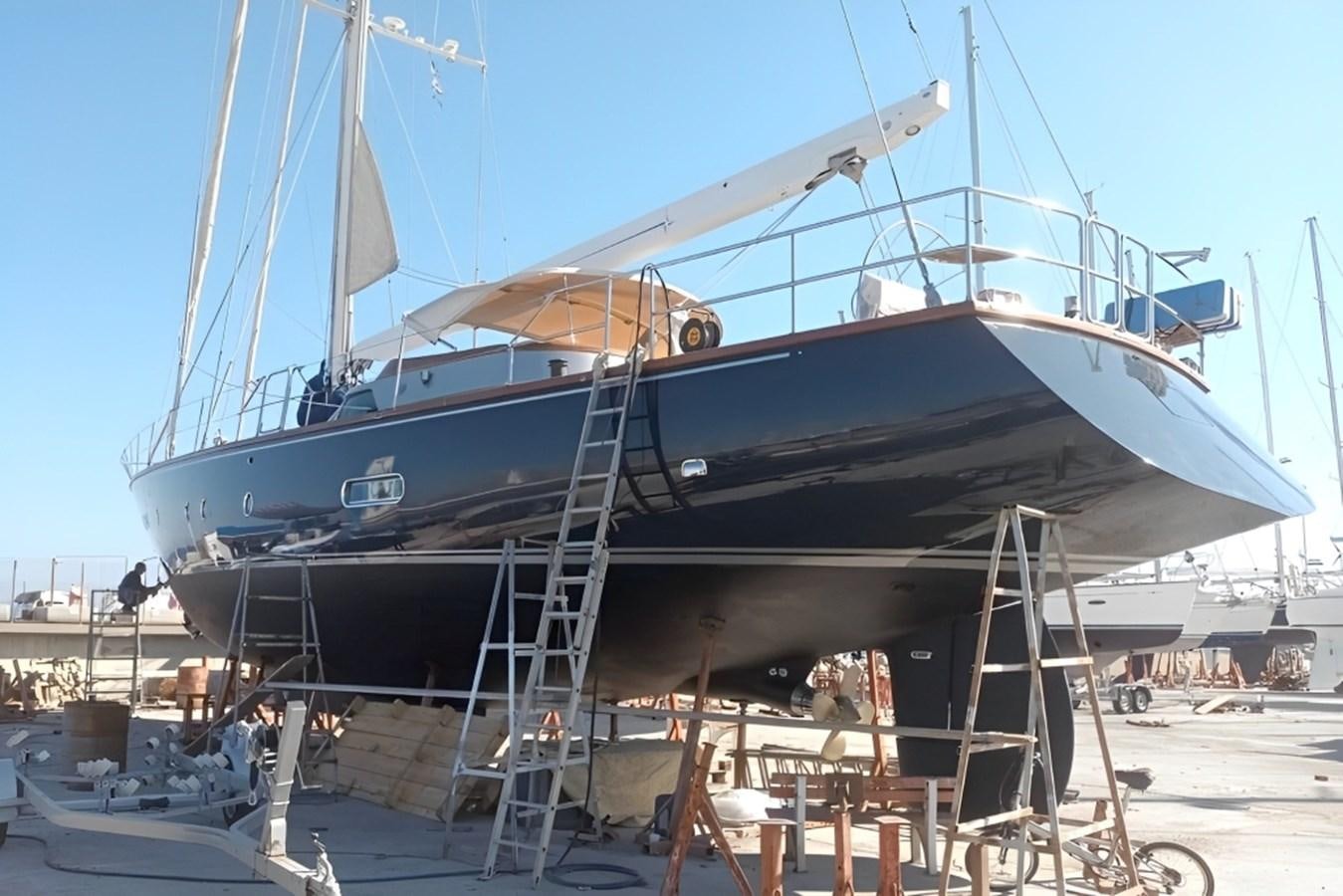 a boat on a dock aboard ELETTRA Yacht for Sale