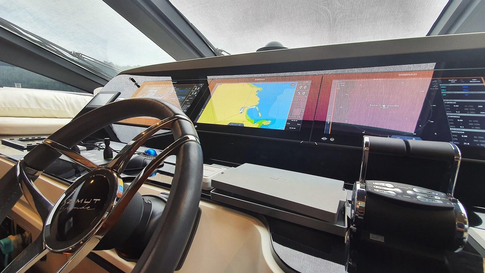 the interior of a car aboard M32 025 Yacht for Sale