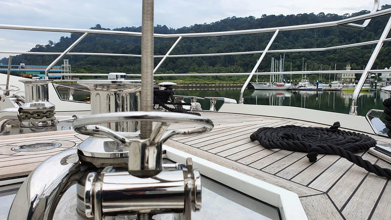 a bird on a boat aboard M32 025 Yacht for Sale