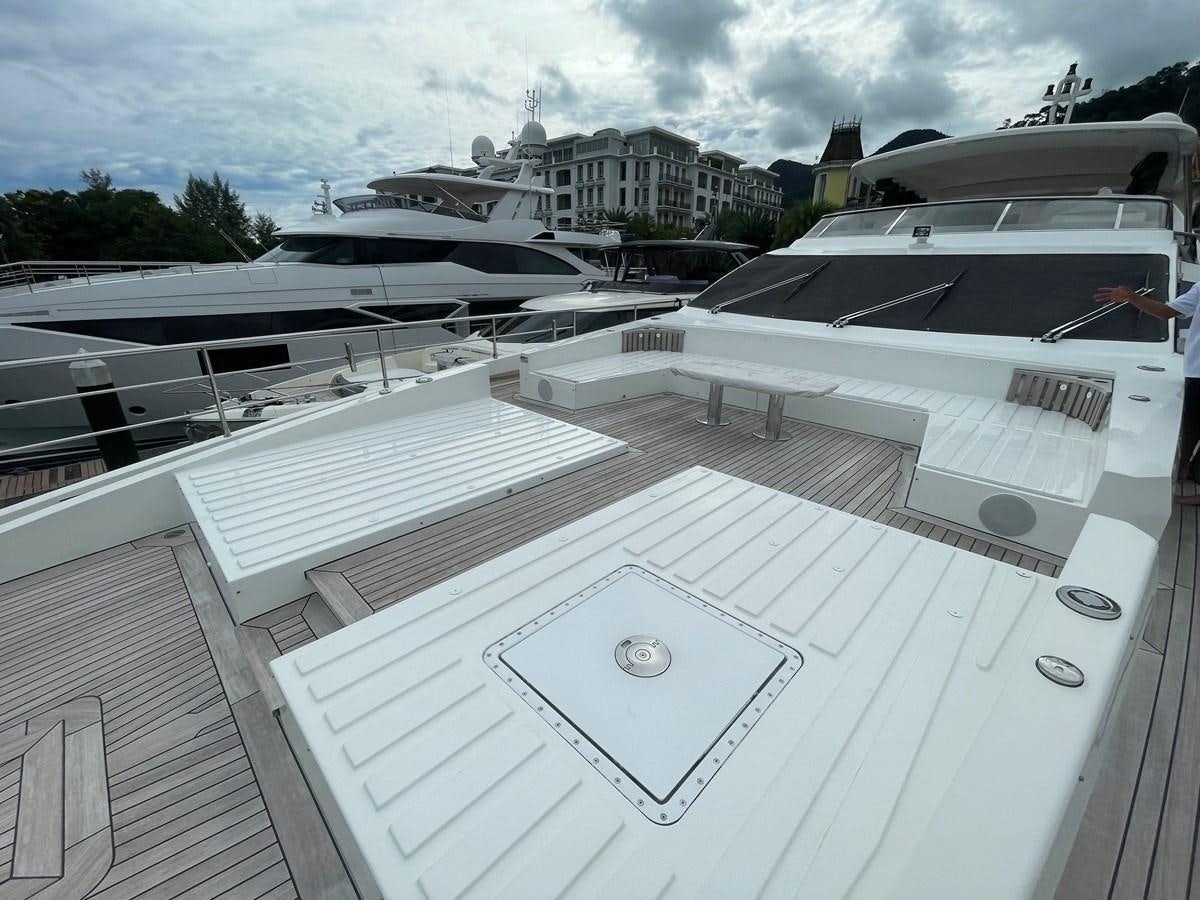 a rooftop with many solar panels aboard M32 025 Yacht for Sale