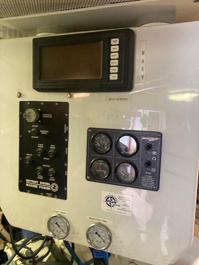 a close-up of a radio aboard LADY JANE Yacht for Sale