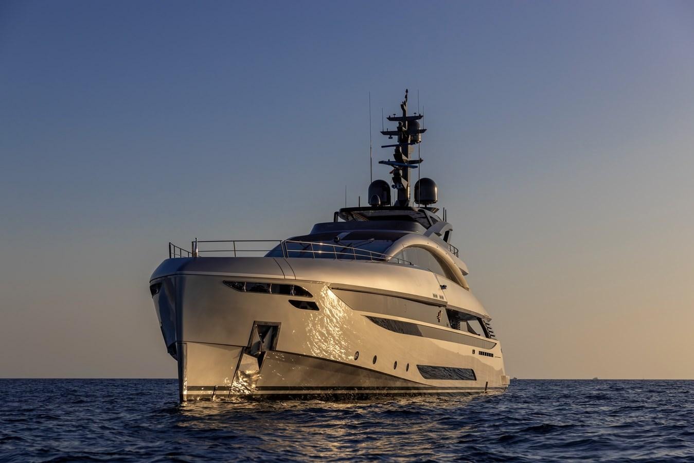 a white boat in the water aboard NO STRESS Yacht for Sale