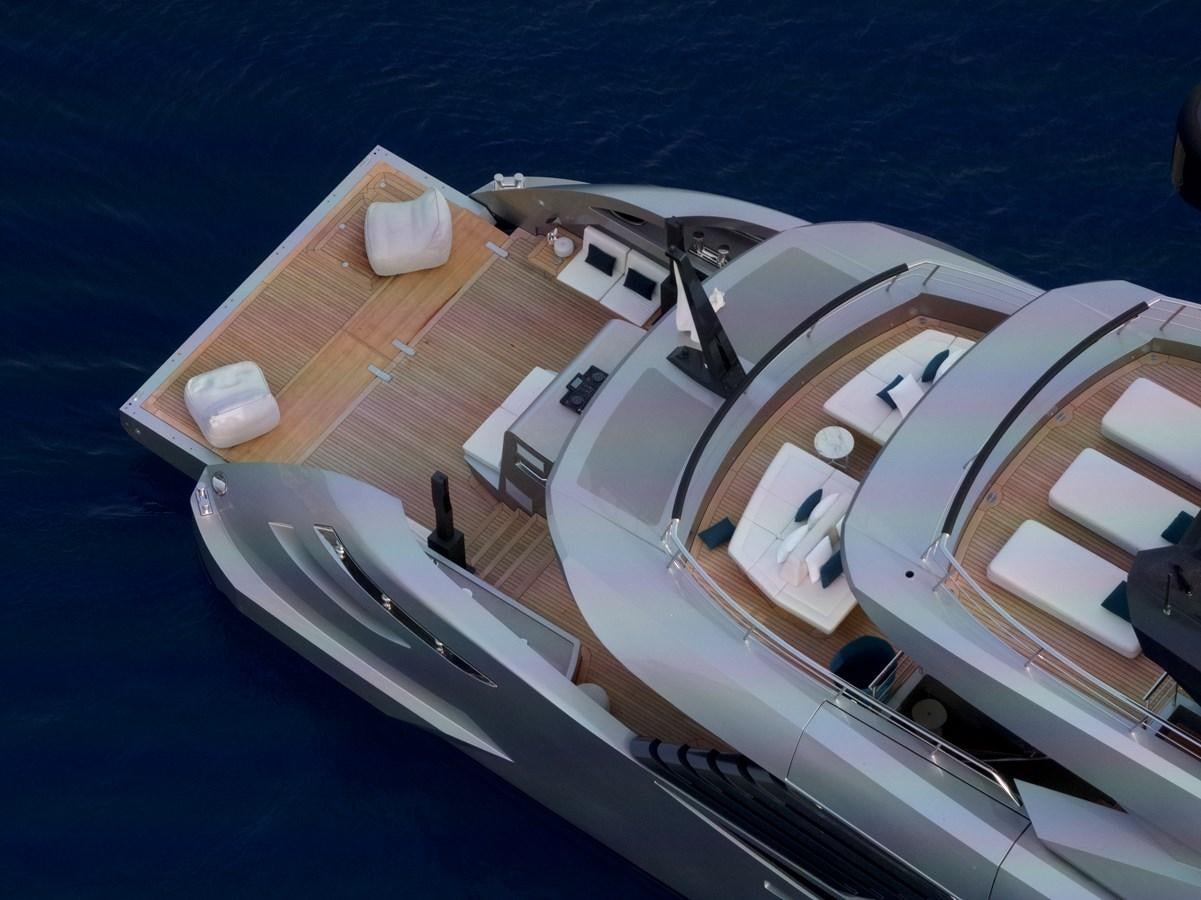 a high angle view of a boat aboard NO STRESS Yacht for Sale