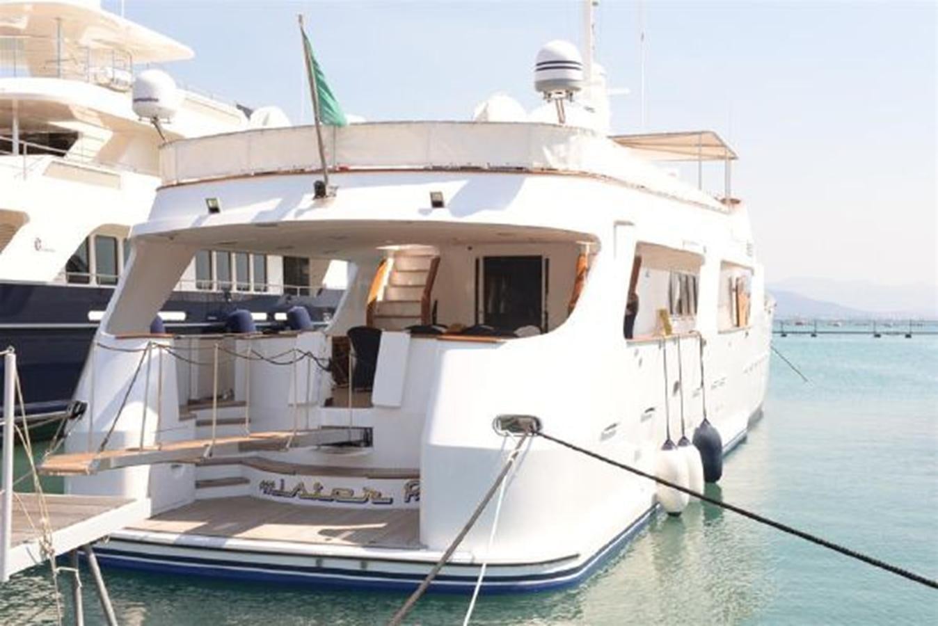 a white boat in the water aboard MISTER P Yacht for Sale