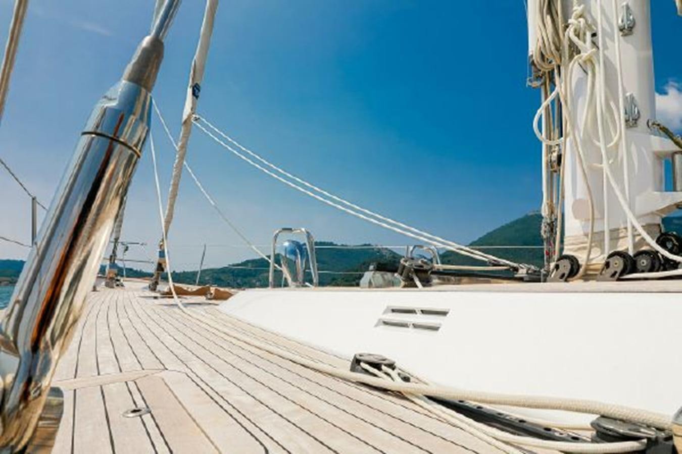 a boat on the water aboard WHITE DOLPHIN Yacht for Sale