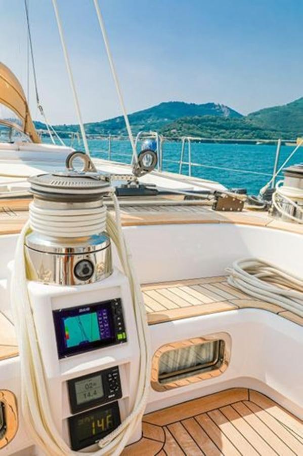 a machine on the boat aboard WHITE DOLPHIN Yacht for Sale