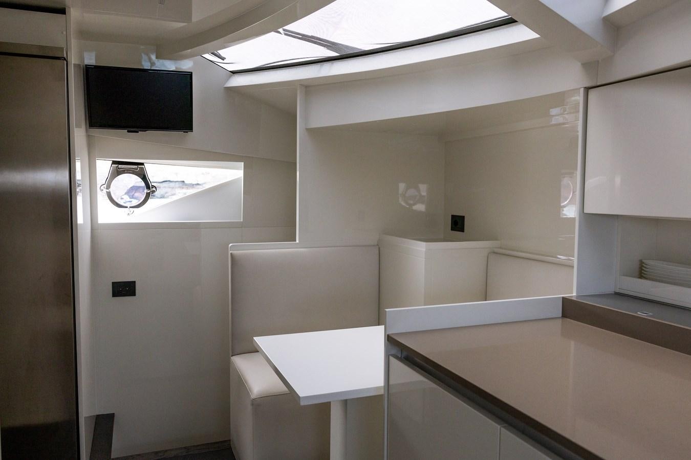 a room with white cabinets aboard LEWENSLUST Yacht for Sale