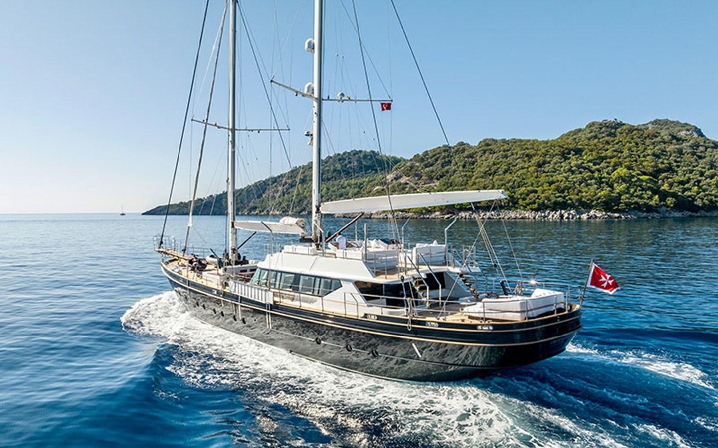 a boat on the water aboard ATLANTIKA Yacht for Sale