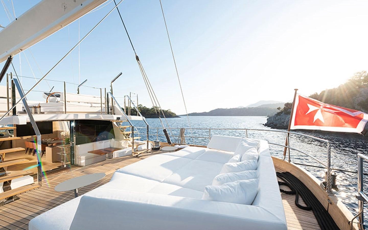 a boat on the water aboard ATLANTIKA Yacht for Sale
