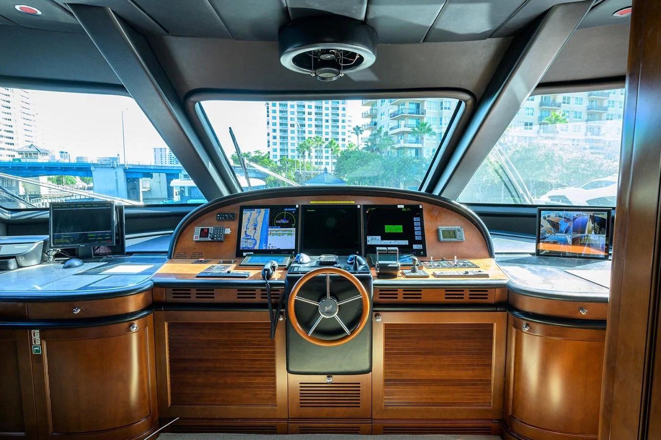 inside of a vehicle aboard ARTHUR’S WAY Yacht for Sale