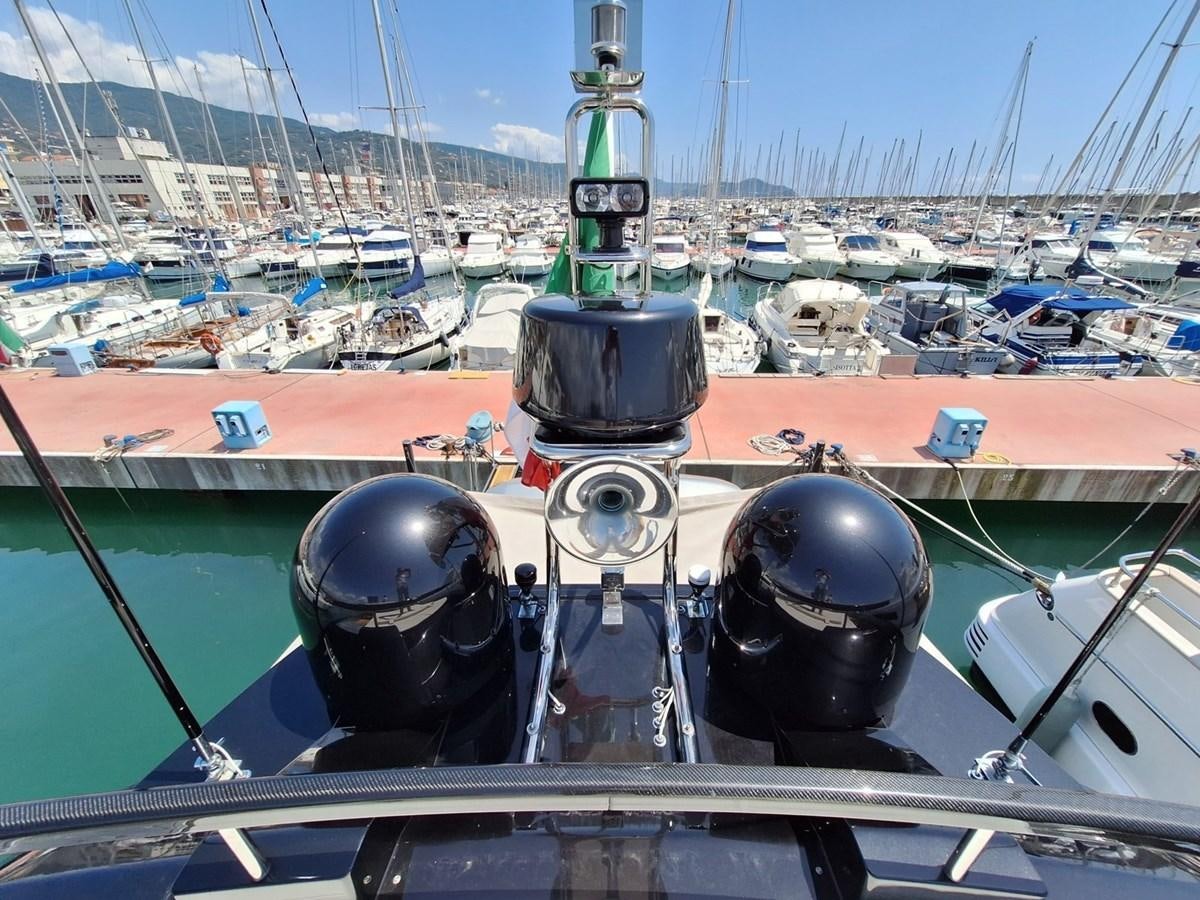 a couple of helmets on a boat aboard CHILUCE Yacht for Sale