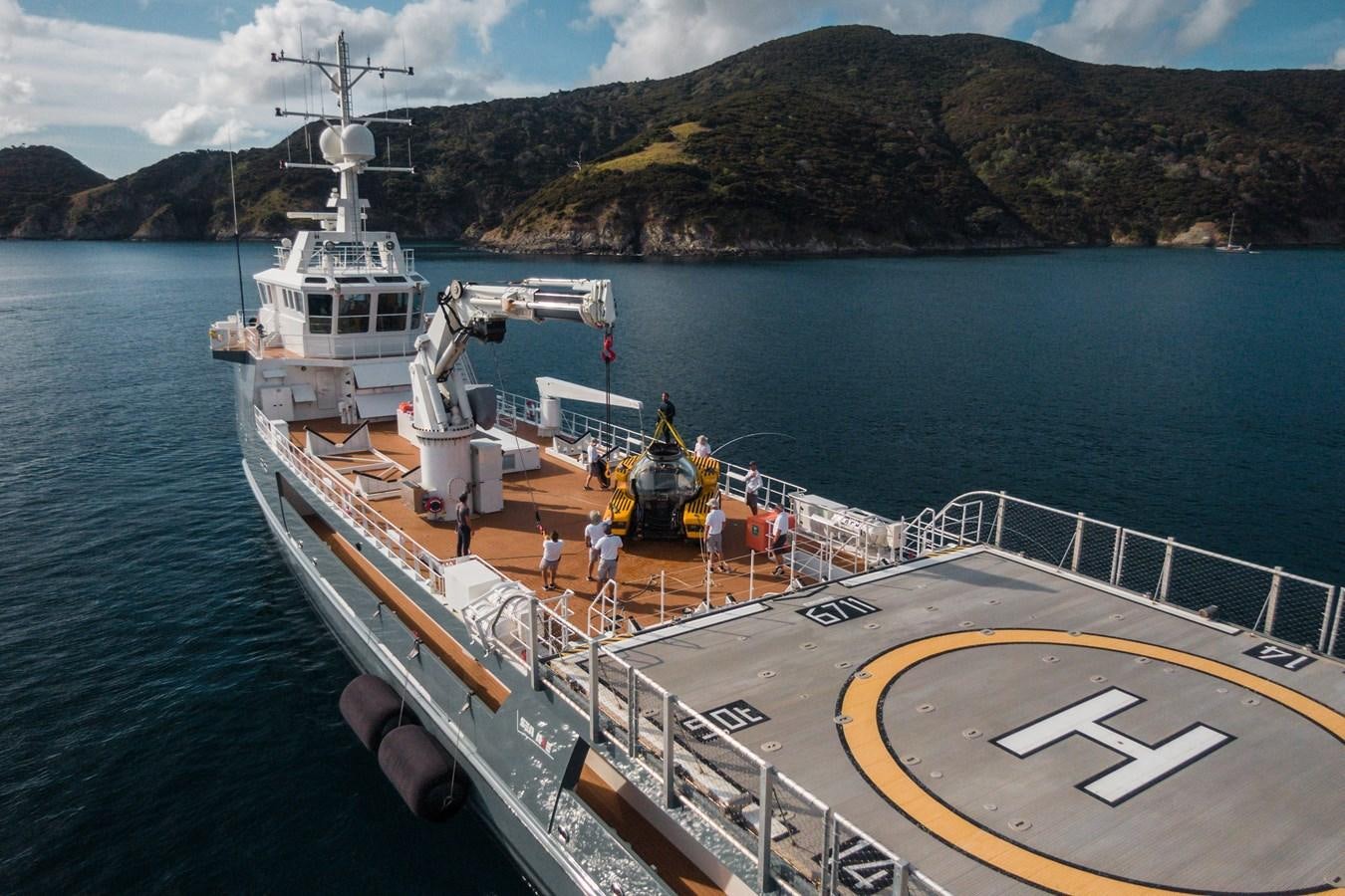 a boat on the water aboard WINGMAN Yacht for Sale