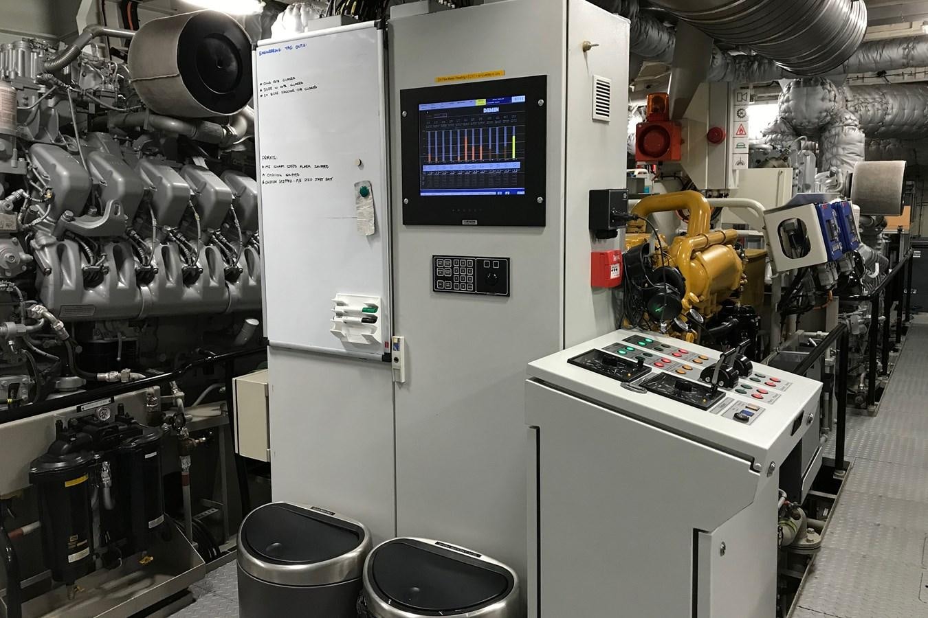 a machine with a machine aboard WINGMAN Yacht for Sale