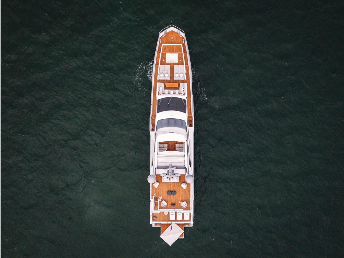 a boat in the water aboard AMICO Yacht for Sale