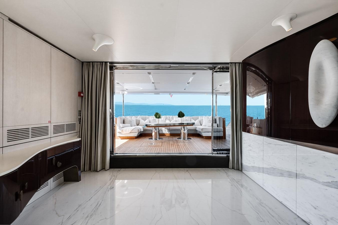 a room with a pool aboard AMICO Yacht for Sale