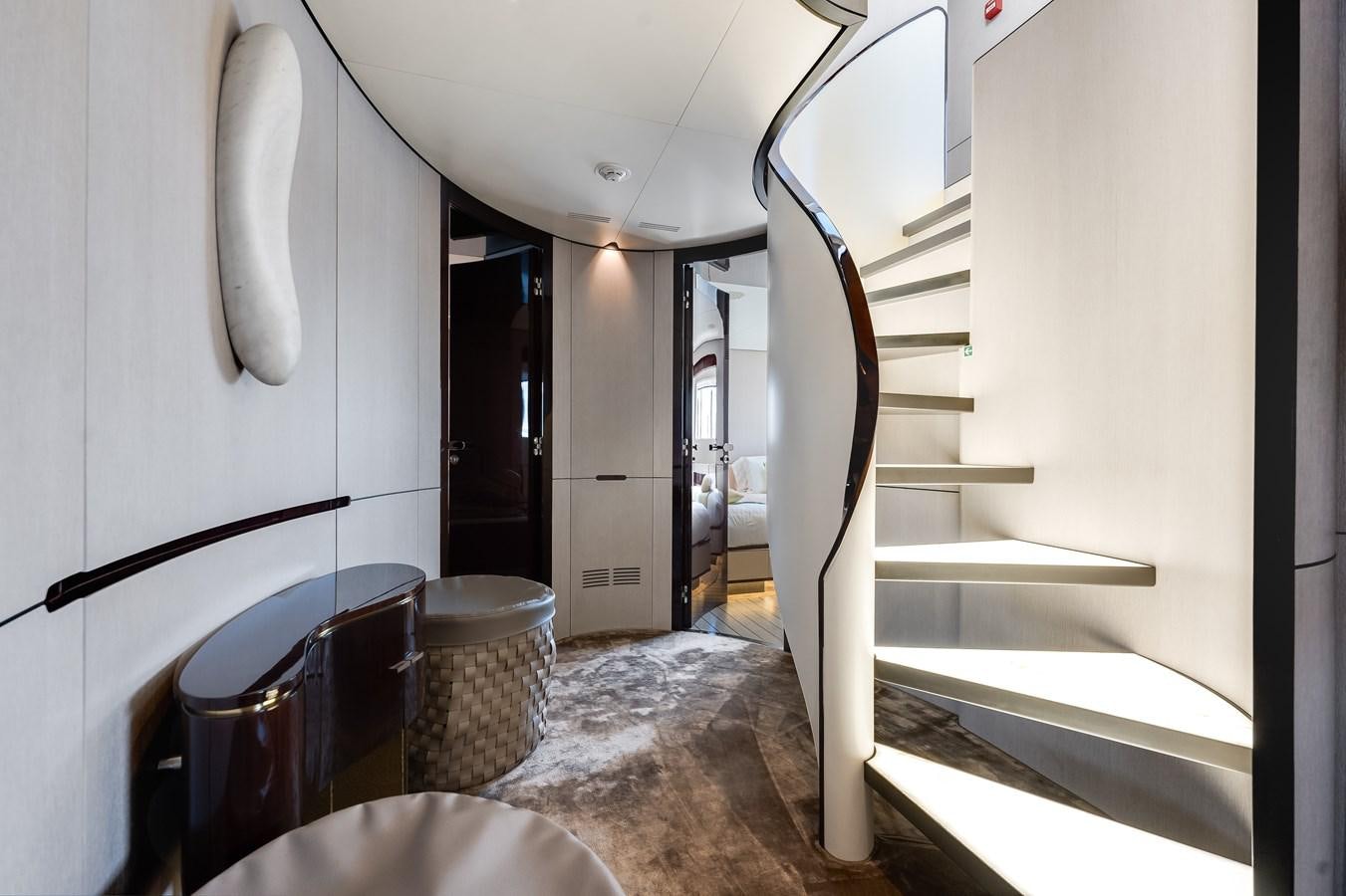 a bathroom with a sink and a toilet aboard AMICO Yacht for Sale