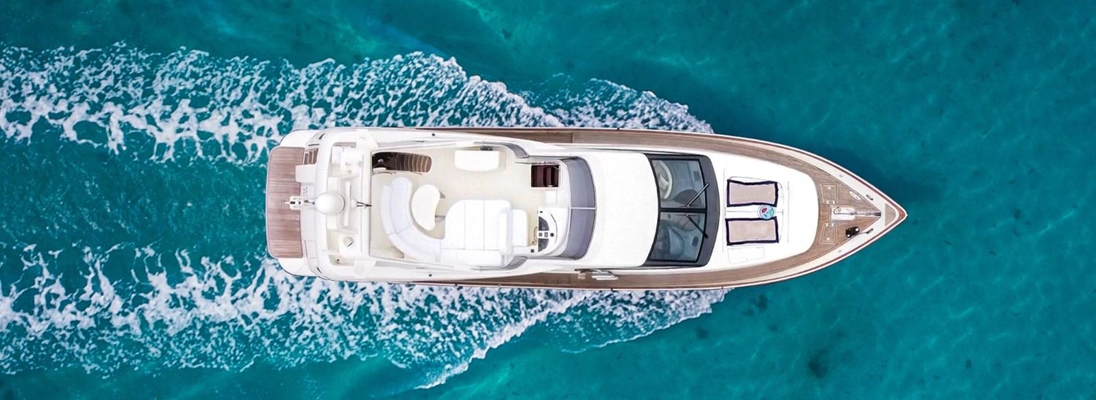 a high angle view of a ship aboard ESTIA ZEUS Yacht for Sale