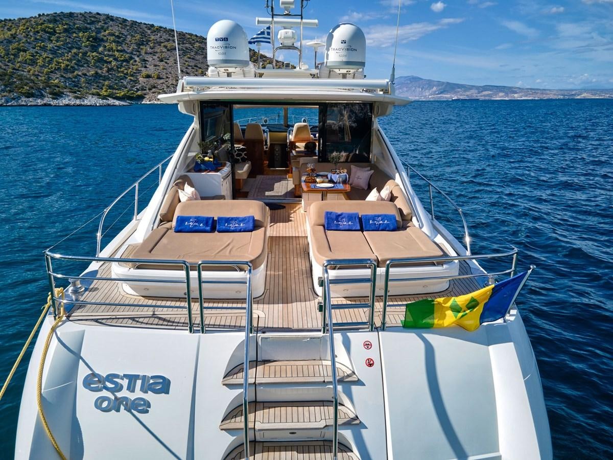 a boat on the water aboard ESTIA ONE Yacht for Sale