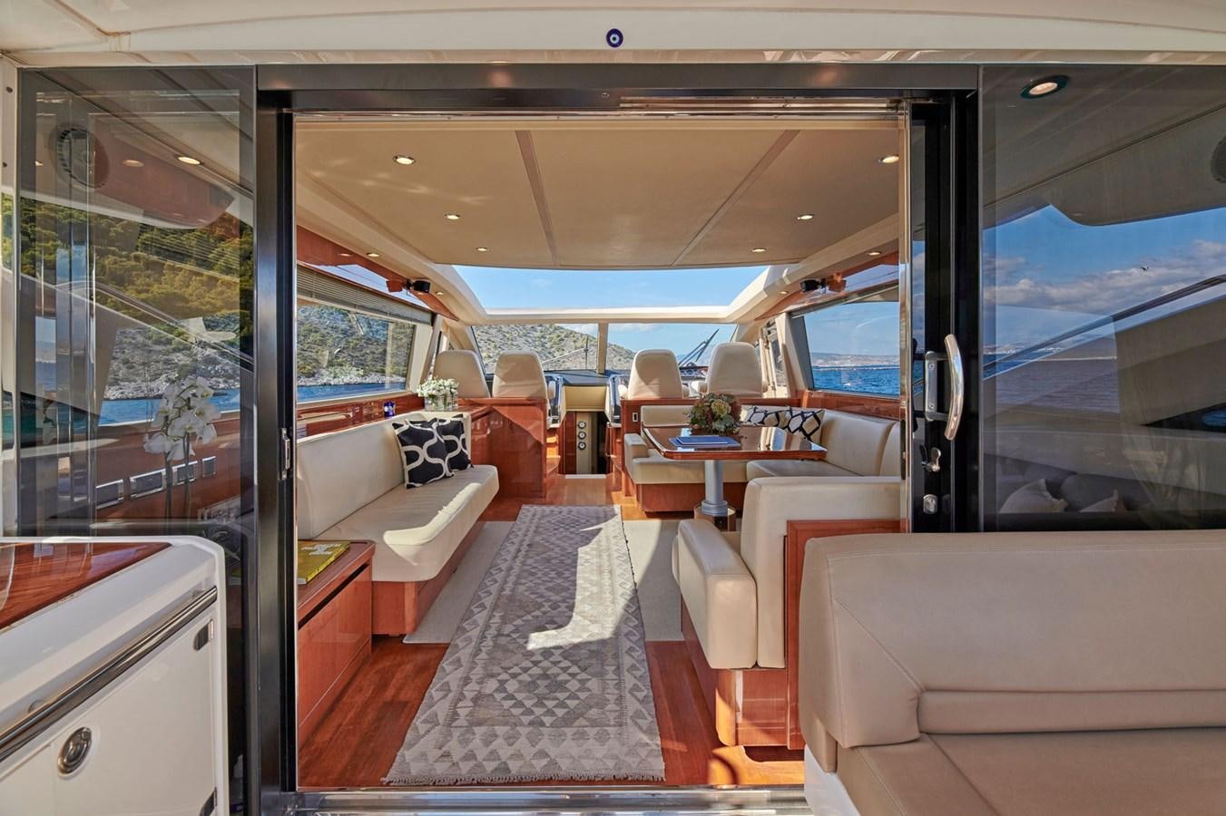 inside of a train aboard ESTIA ONE Yacht for Sale