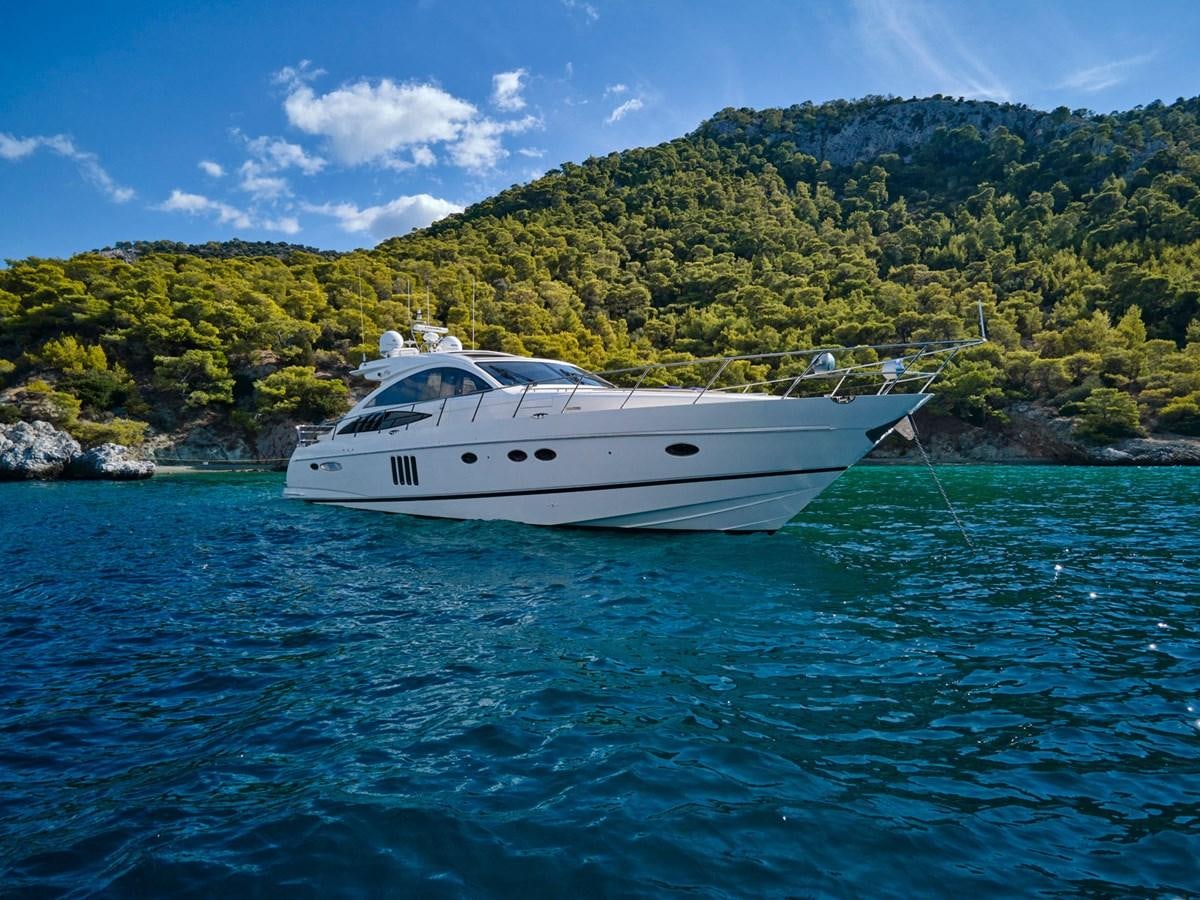 a white yacht in the water aboard ESTIA ONE Yacht for Sale