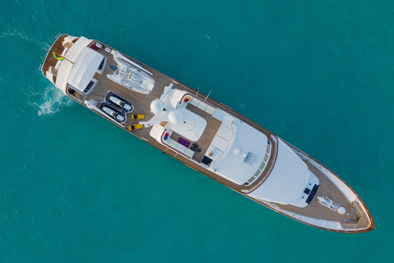 a satellite in the ocean aboard RENA Yacht for Sale