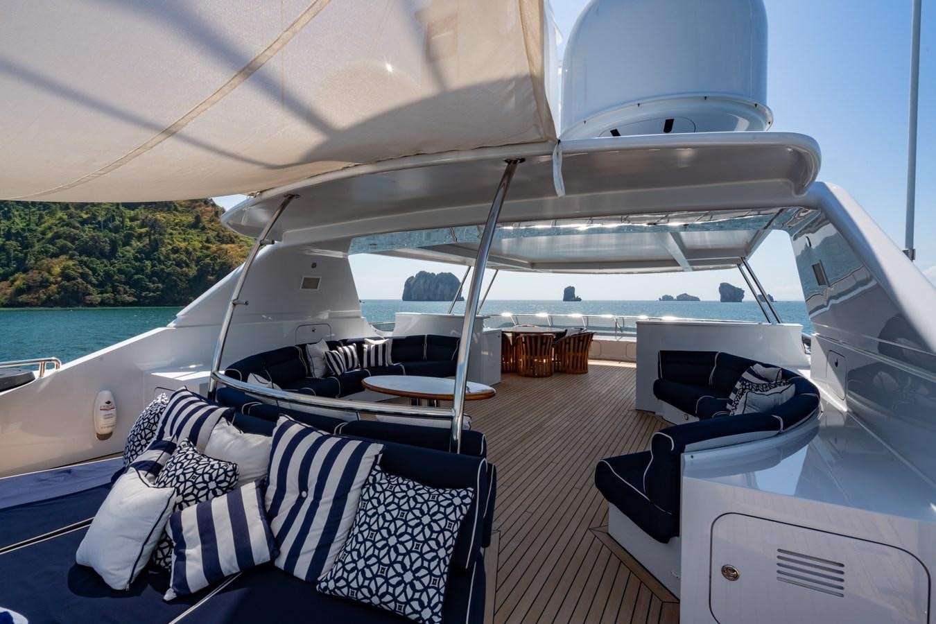 a boat on the water aboard LADY AZUL Yacht for Sale