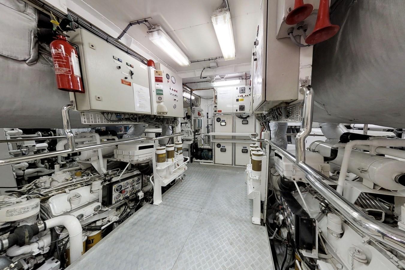 a room with machinery aboard LADY AZUL Yacht for Sale