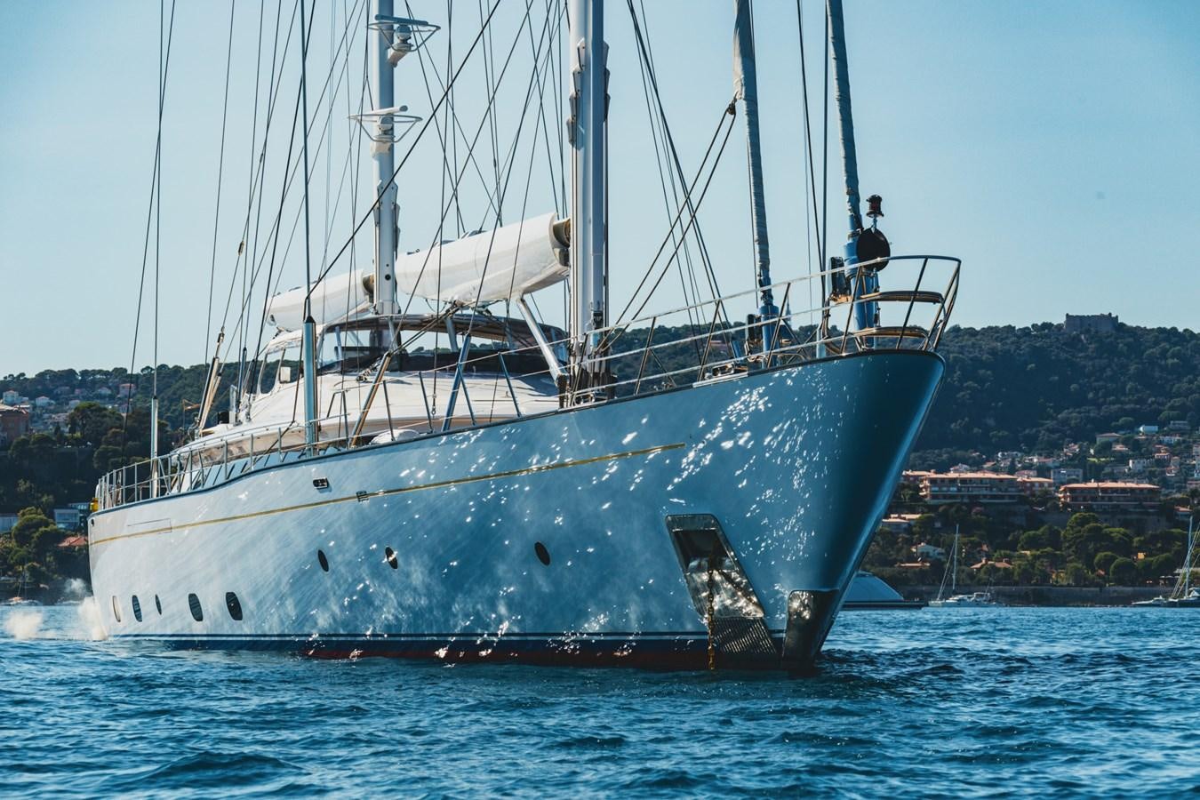 a large boat in the water aboard ROSEHEARTY Yacht for Sale