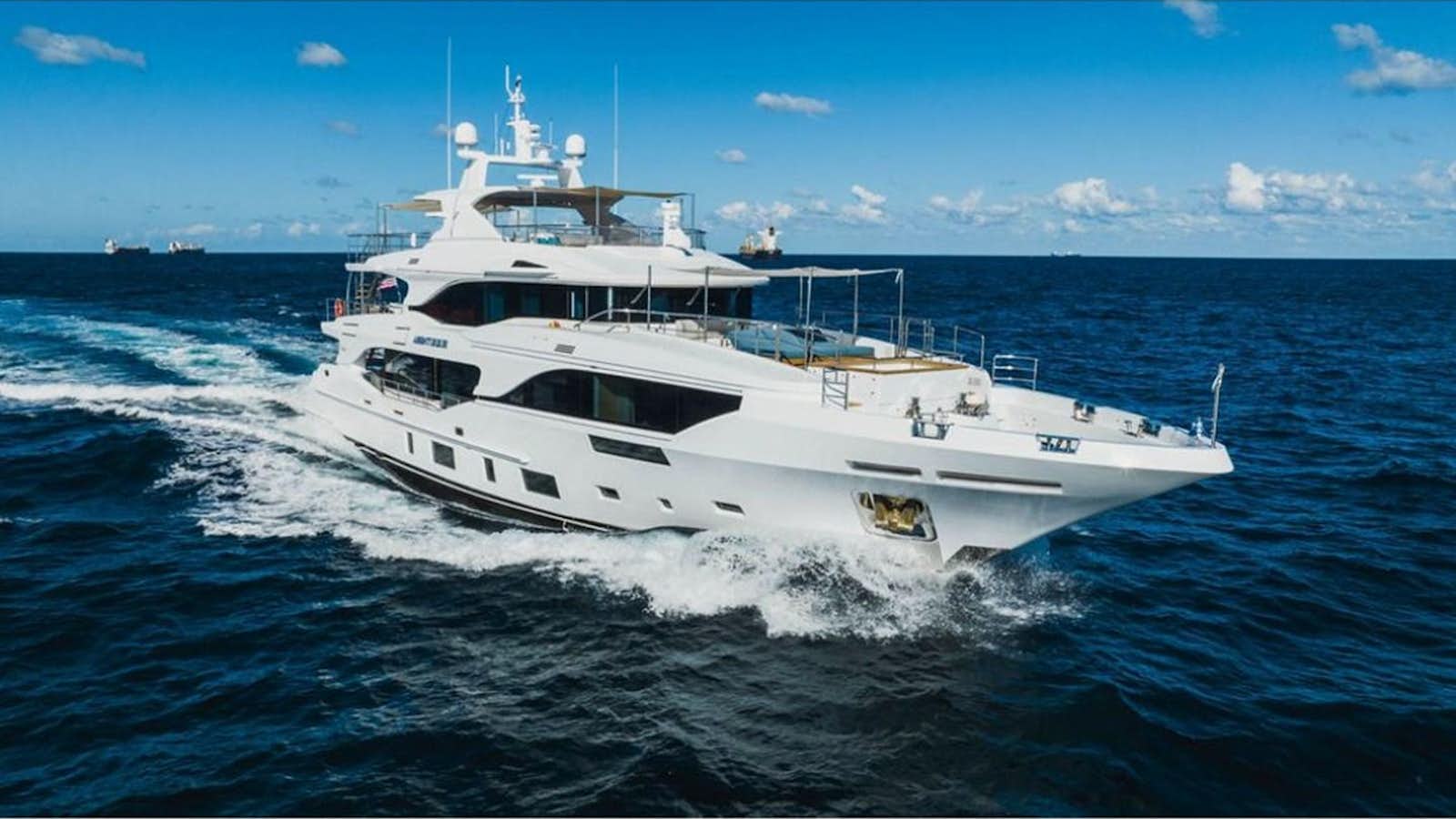 a boat on the water aboard ABBENTURES III Yacht for Sale