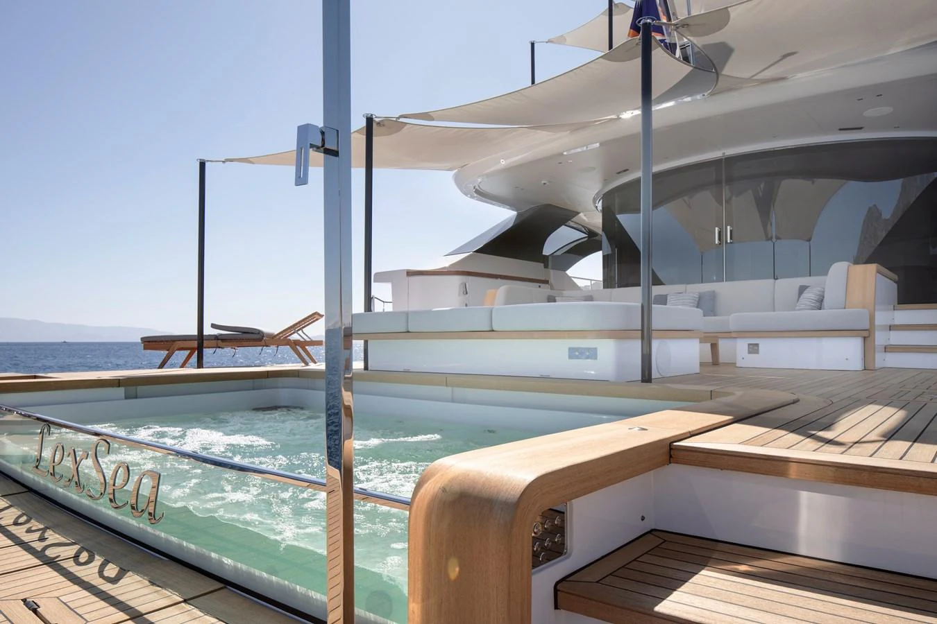 a boat on the water aboard LEXSEA Yacht for Sale